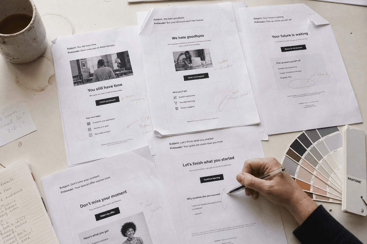 Growth & Performance Group email campaign concepts
