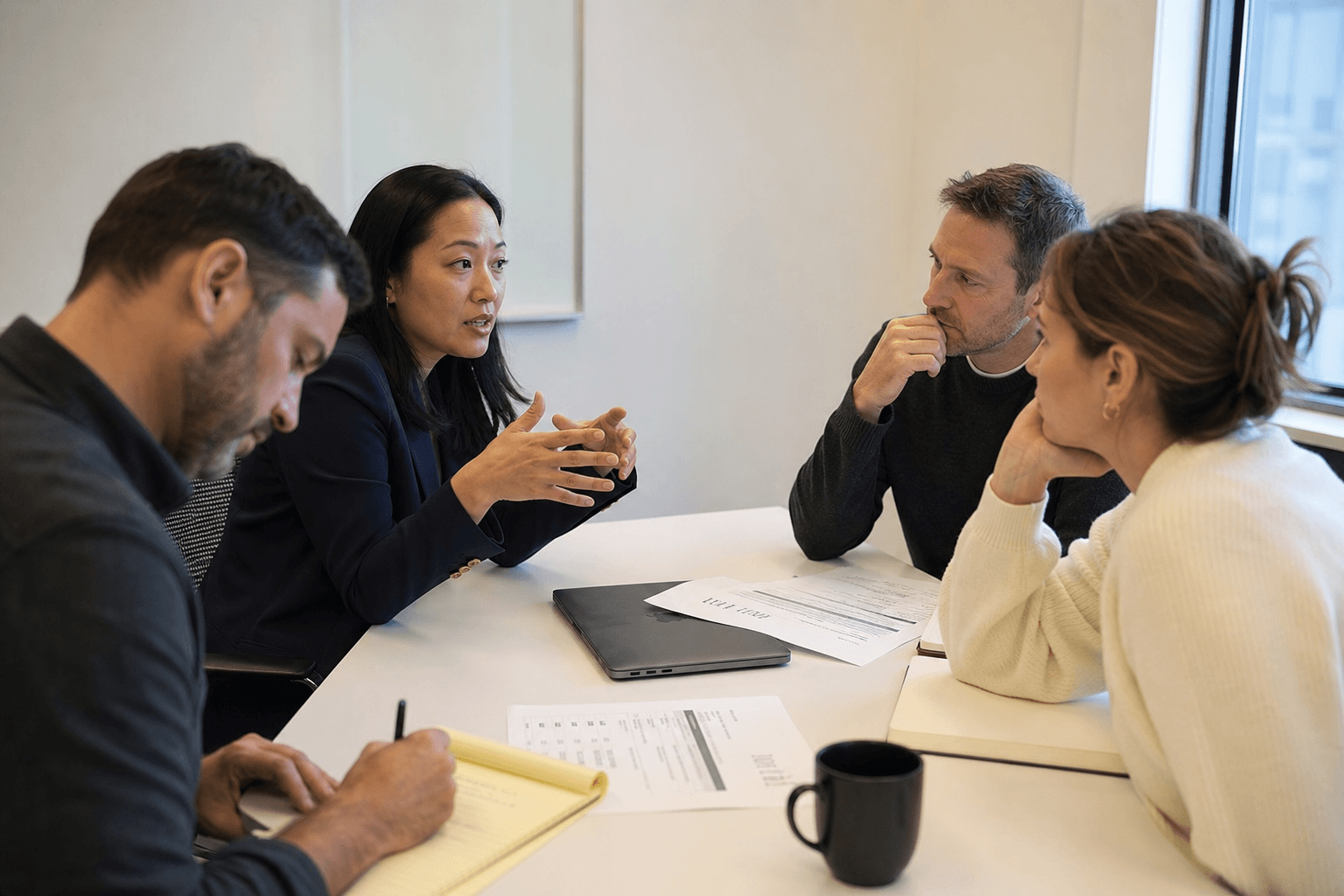 Growth & Performance Group team meeting with a client